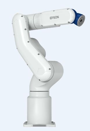 エプソンの作業用ロボットアーム「VT6L」。片持ち関節で構成されている