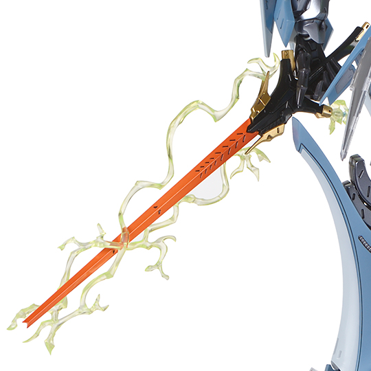 金型では再現不可能かと思われた有機的な形状の放電エフェクトは、美しいクリアパーツで成型