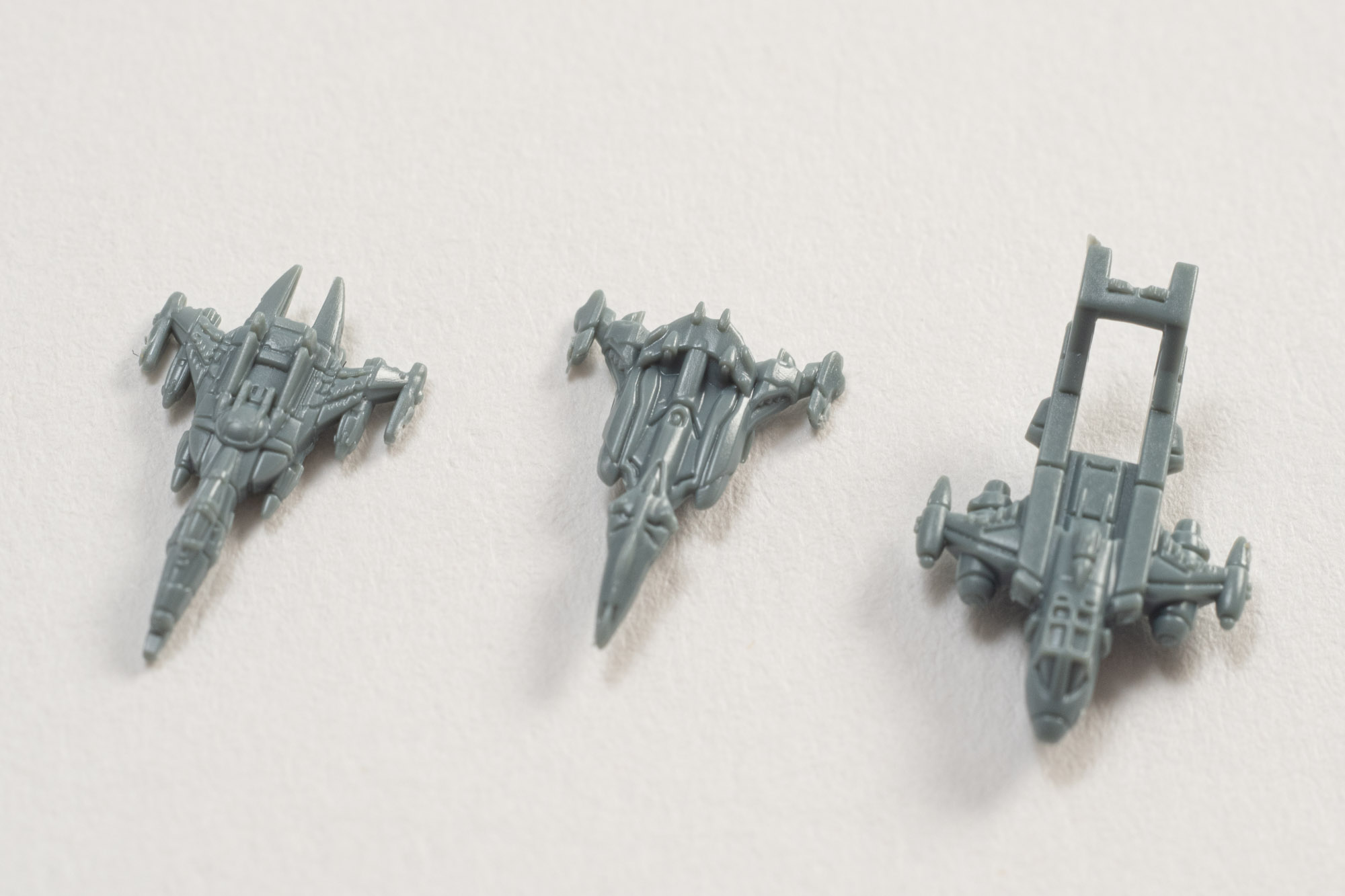 左からコスモタイガーII、コスモパイソン、コスモシーガルとなっている。