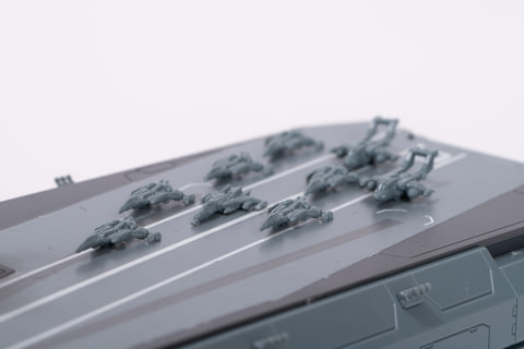 レビュー】「1/1000 地球防衛軍 ヒュウガ級 戦闘航宙母艦 DCV-01