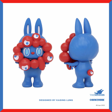 ラブブ　LABUBU MYAKU-MYAKU ストラップ付フィギュア　未開封 ミャクミャクとコラボした「ラブブ」ストラップ付きフィギュアが