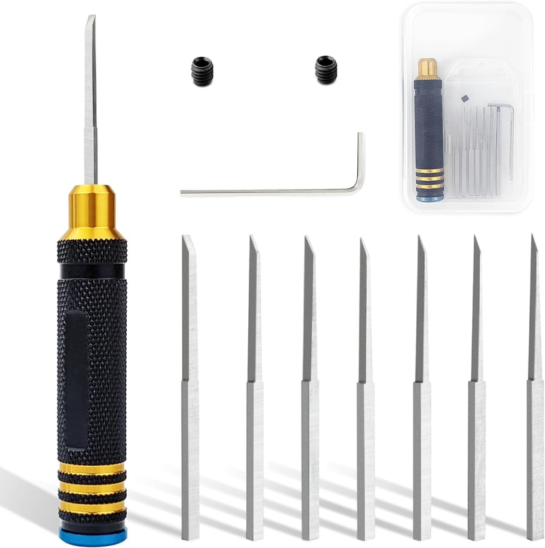 Vlookee スジボリタガネ 7本セット