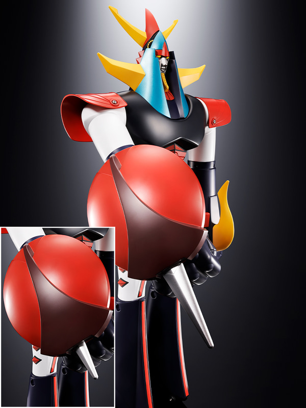 右側の盾「ゴッド・ブロック」は、必殺剣「ゴッド・ブレイカー」がスプリングアクションで飛び出すギミックを内臓