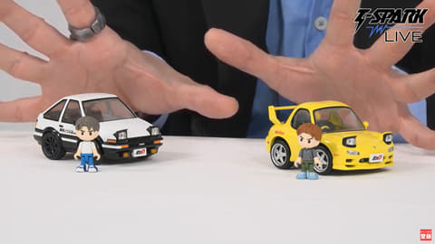 Q VILLAGE】「頭文字D」より「AE86＆藤原拓海」と「RX-7＆高橋