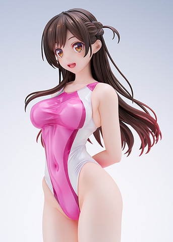 【新品未開封】amakuni 彼女、お借りします 水原千鶴 競泳水着ver. 彼女、お借りします」のフィギュア「水原千鶴 競泳水着Ver.」に