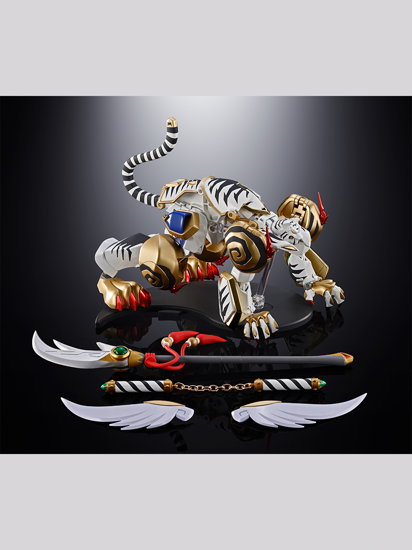 白虎の姿を模した分離形態「虎王機」も表現。