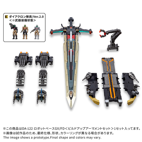 ダイアクロン「DA-122 ロボットベースGX/FD＜ビルドアップ