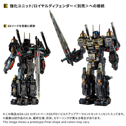 ダイアクロン「DA-122 ロボットベースGX/FD＜ビルドアップ