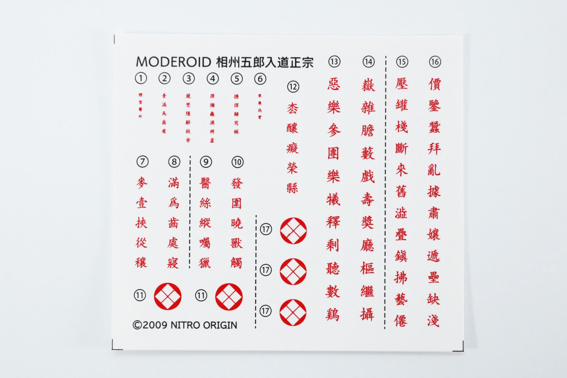 水転写デカール、取扱説明書2種