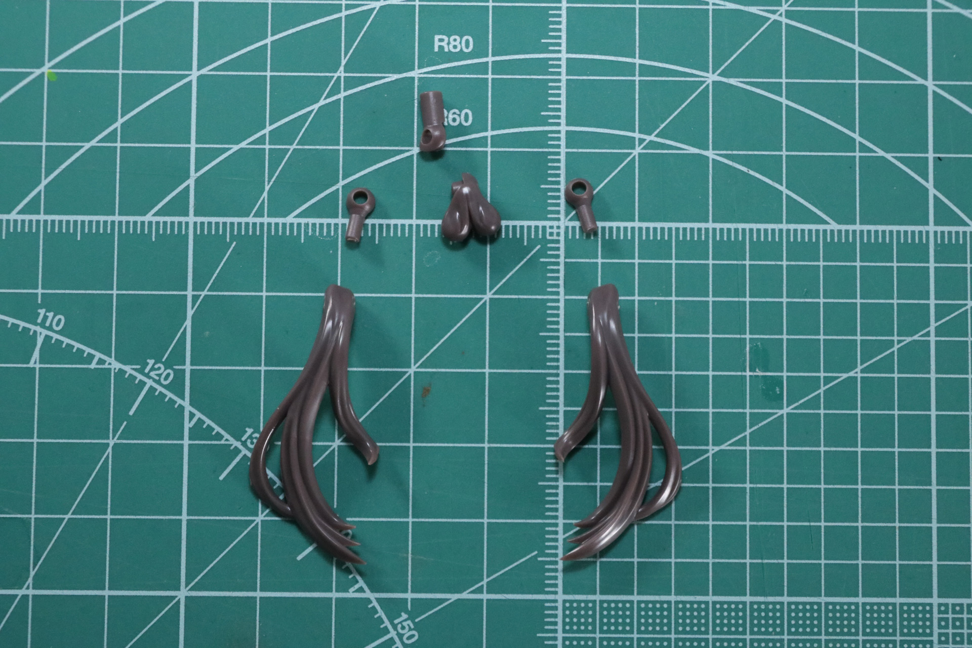 ロングポニーテールの組み立て