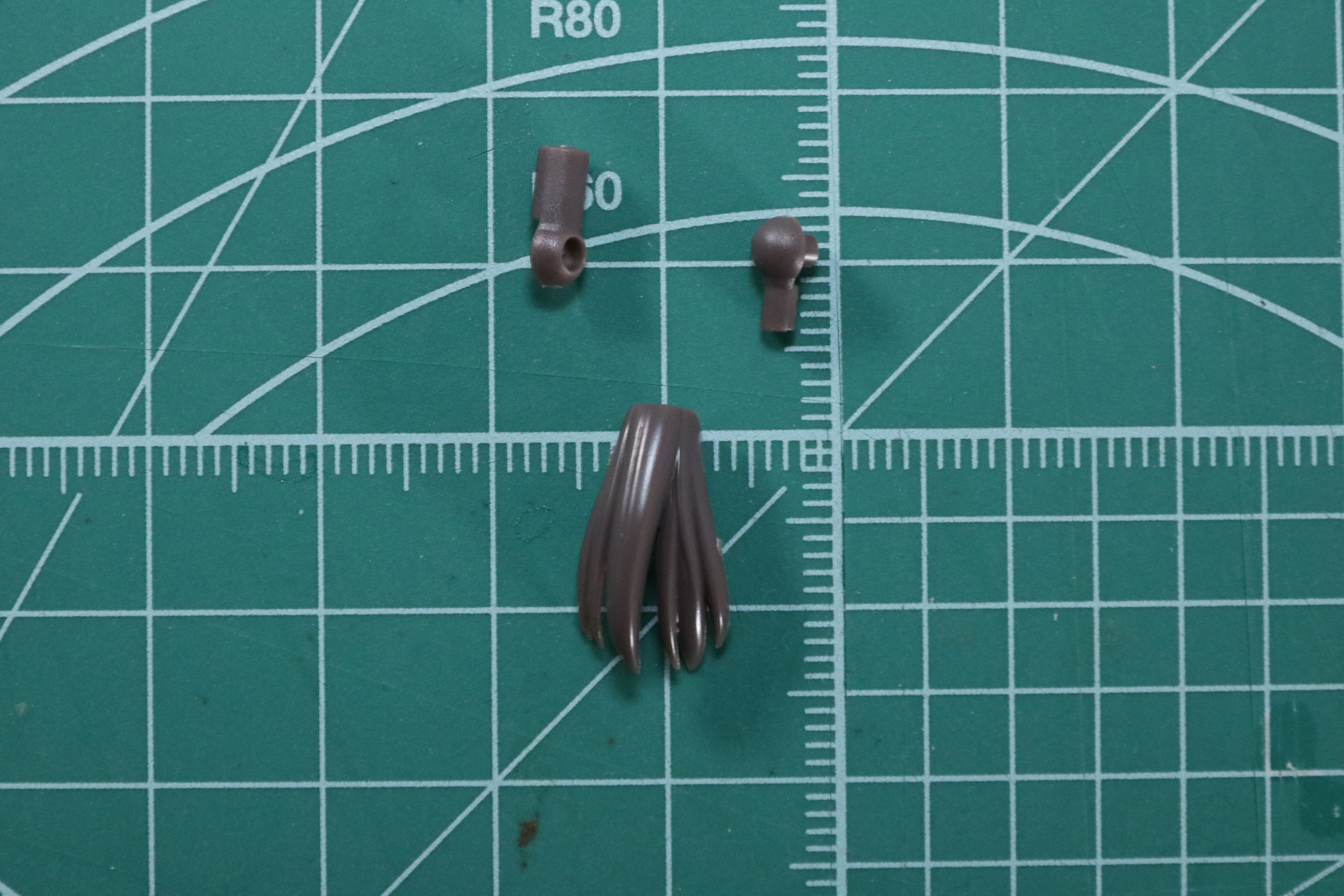 ショートポニーテールの組み立て