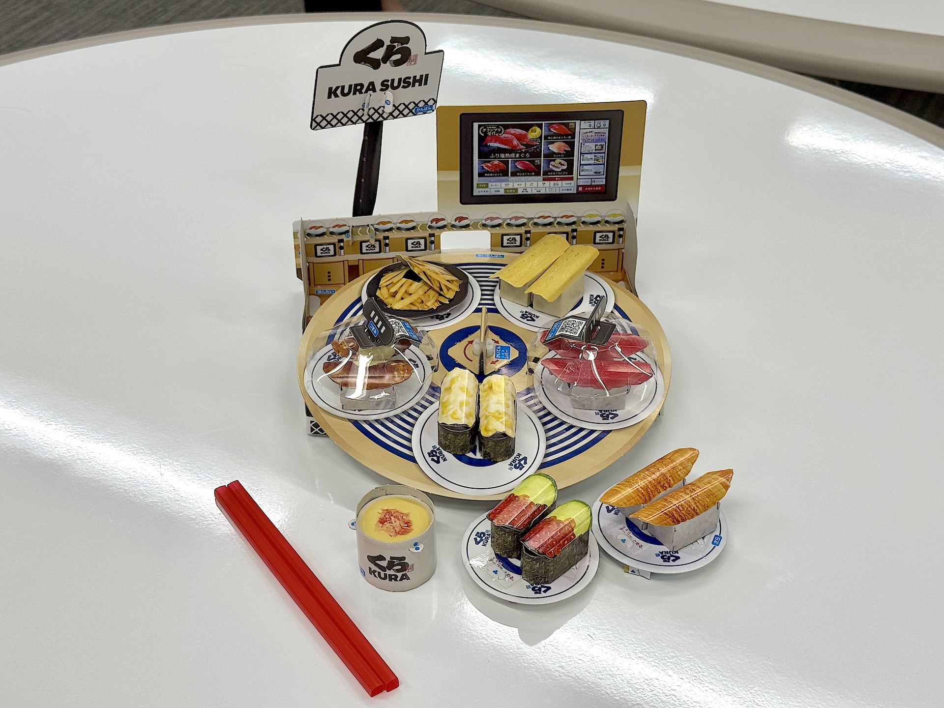 こちらが今回の付録「おはしで！ かいてんずし つかみゲーム」の全貌だ