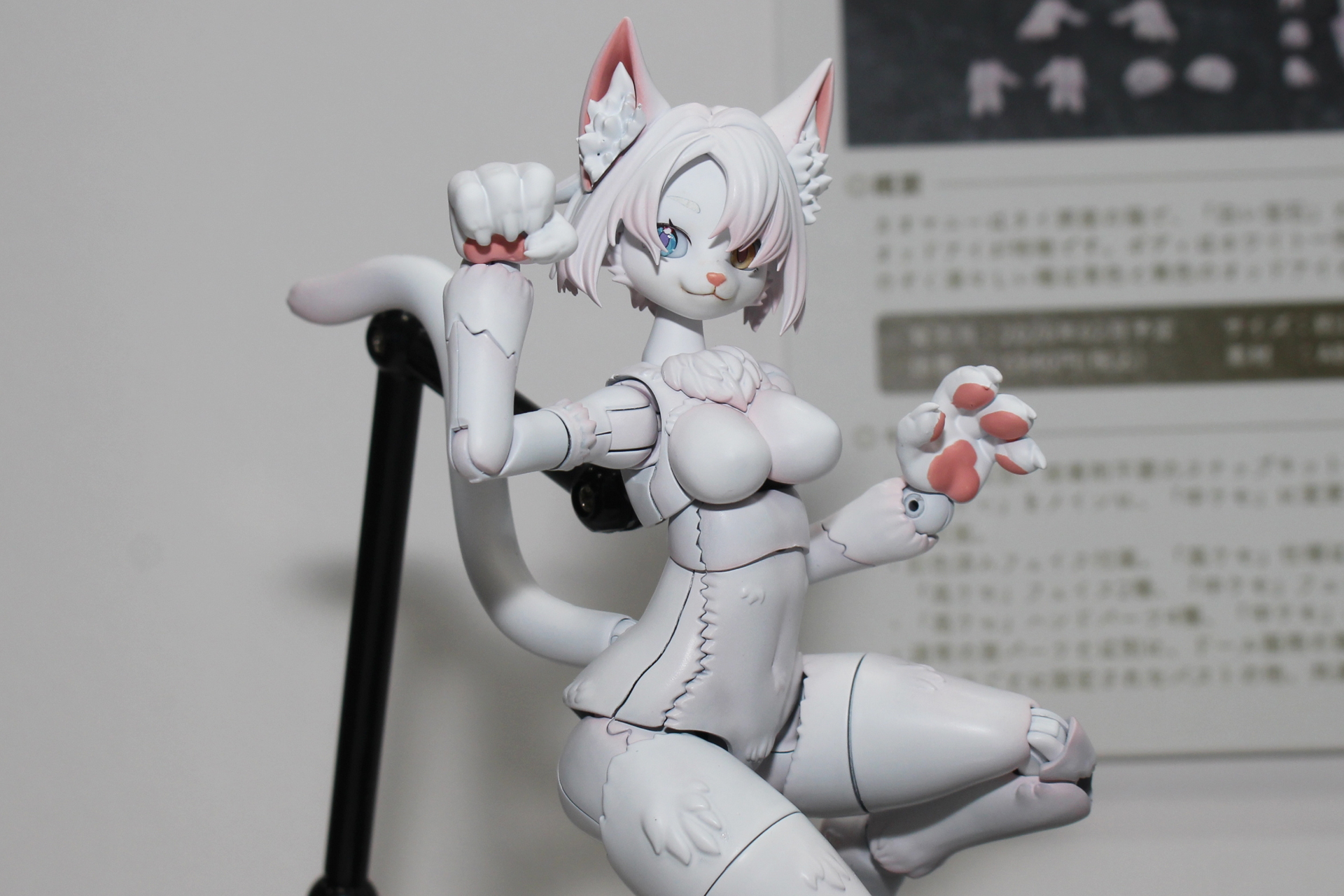 「けもプラ カオマニー」。2026年2月発売予定。価格は5,940円。タイ原産のネコがモチーフ。種の特徴であるオッドアイもアイプリントで表現