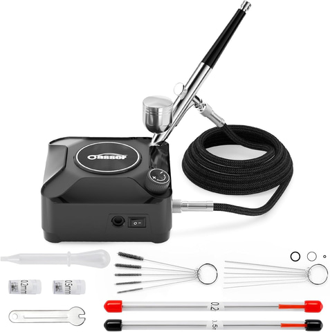 アプレ　ポータブル　エアブラシ Amazon | Ausuc エアブラシ コンプレッサー セット エアーブラシ