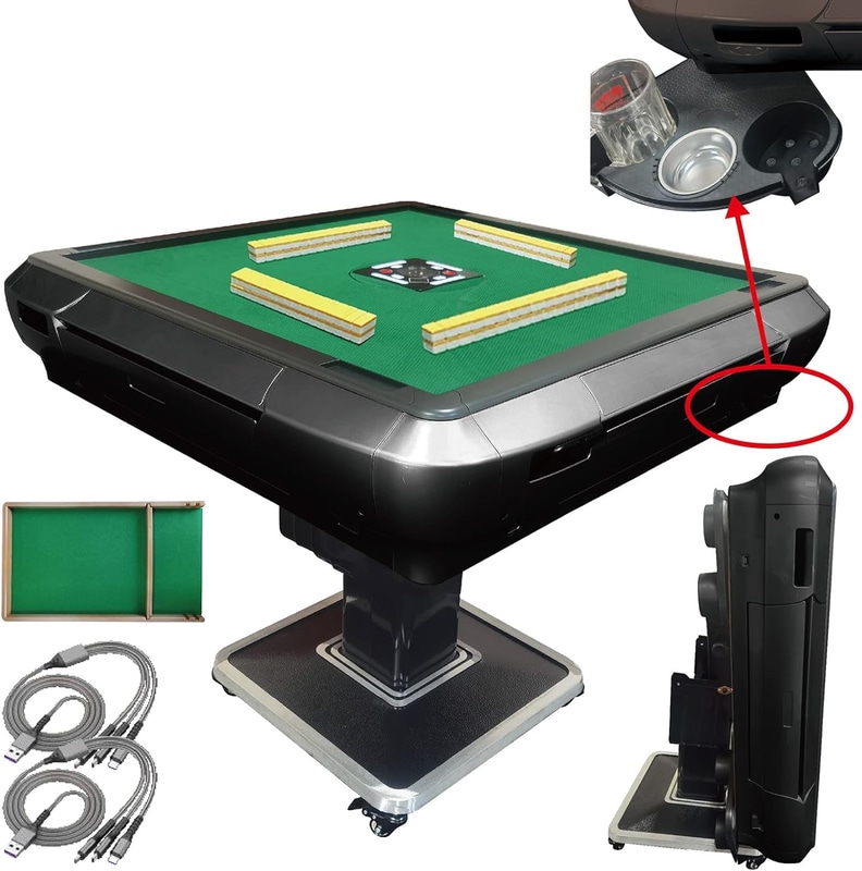 ONE STEP 全自動麻雀卓 エントリーモデル(アルミ脚 牌28mm、ブラック)