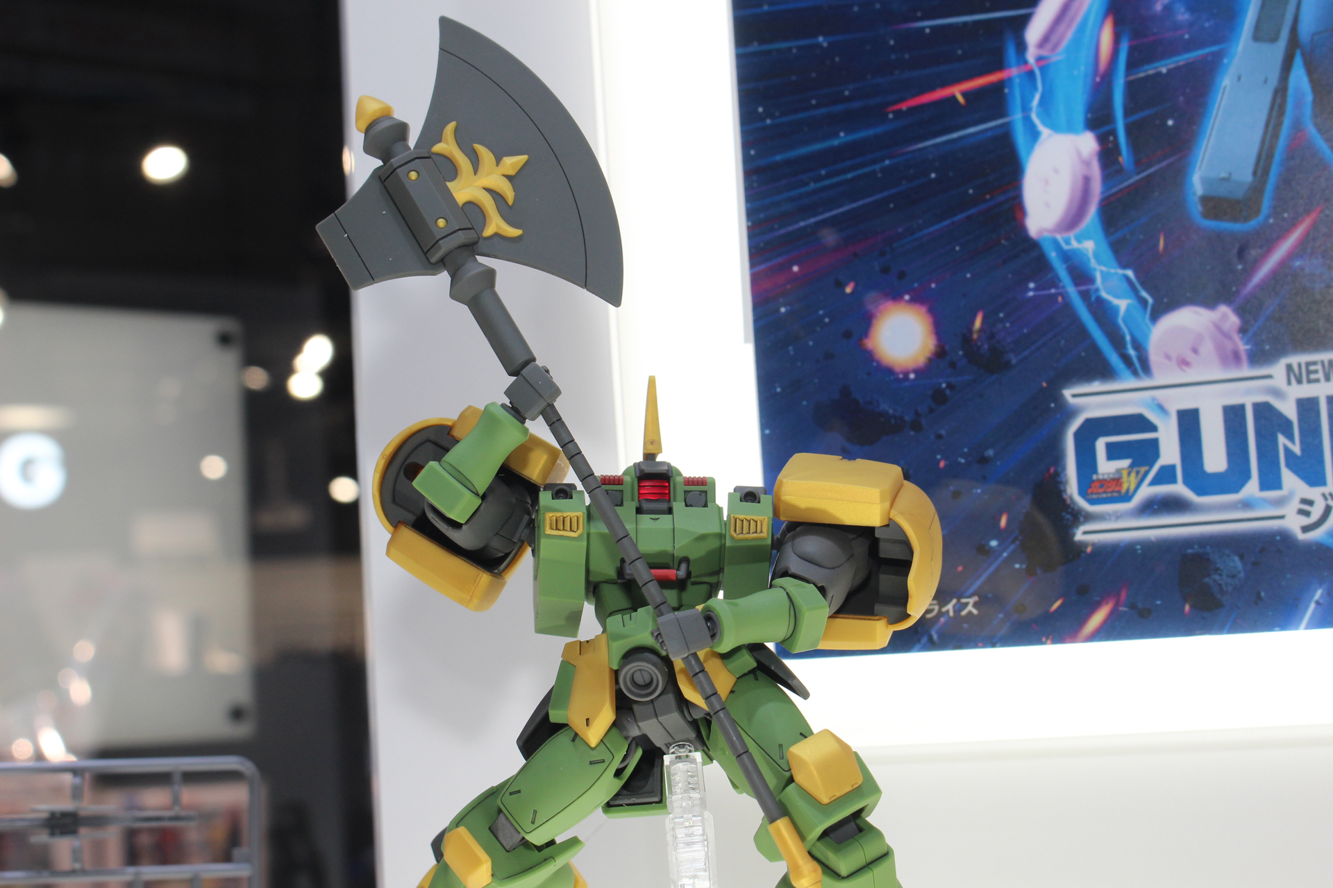 巨大な戦闘斧のウォーリアーアックス。模様はパーツで色分けしている