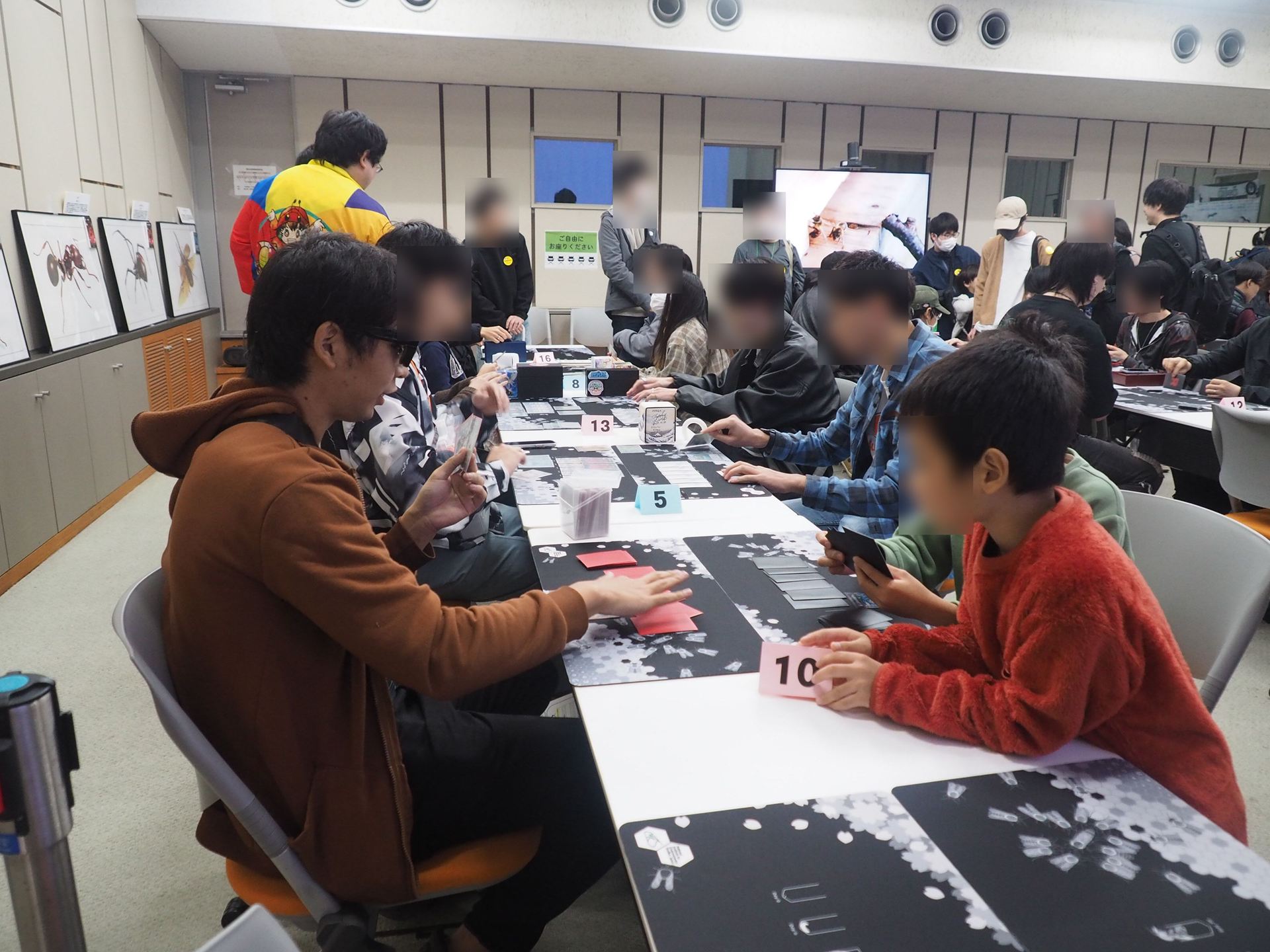 体験会終了後、大会までフリー対戦が行なわれていた