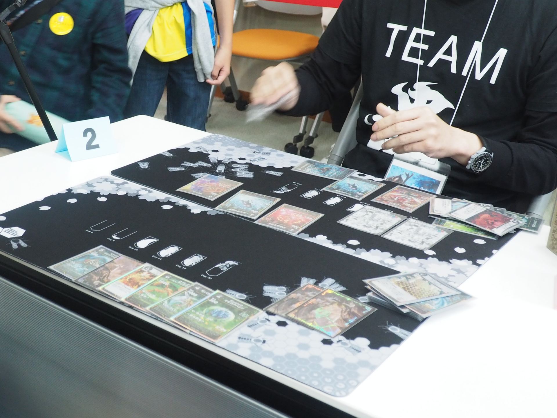 2ハンデスを受けたNIZAさんだが、冷静に反撃を行ない、有利な盤面を築く