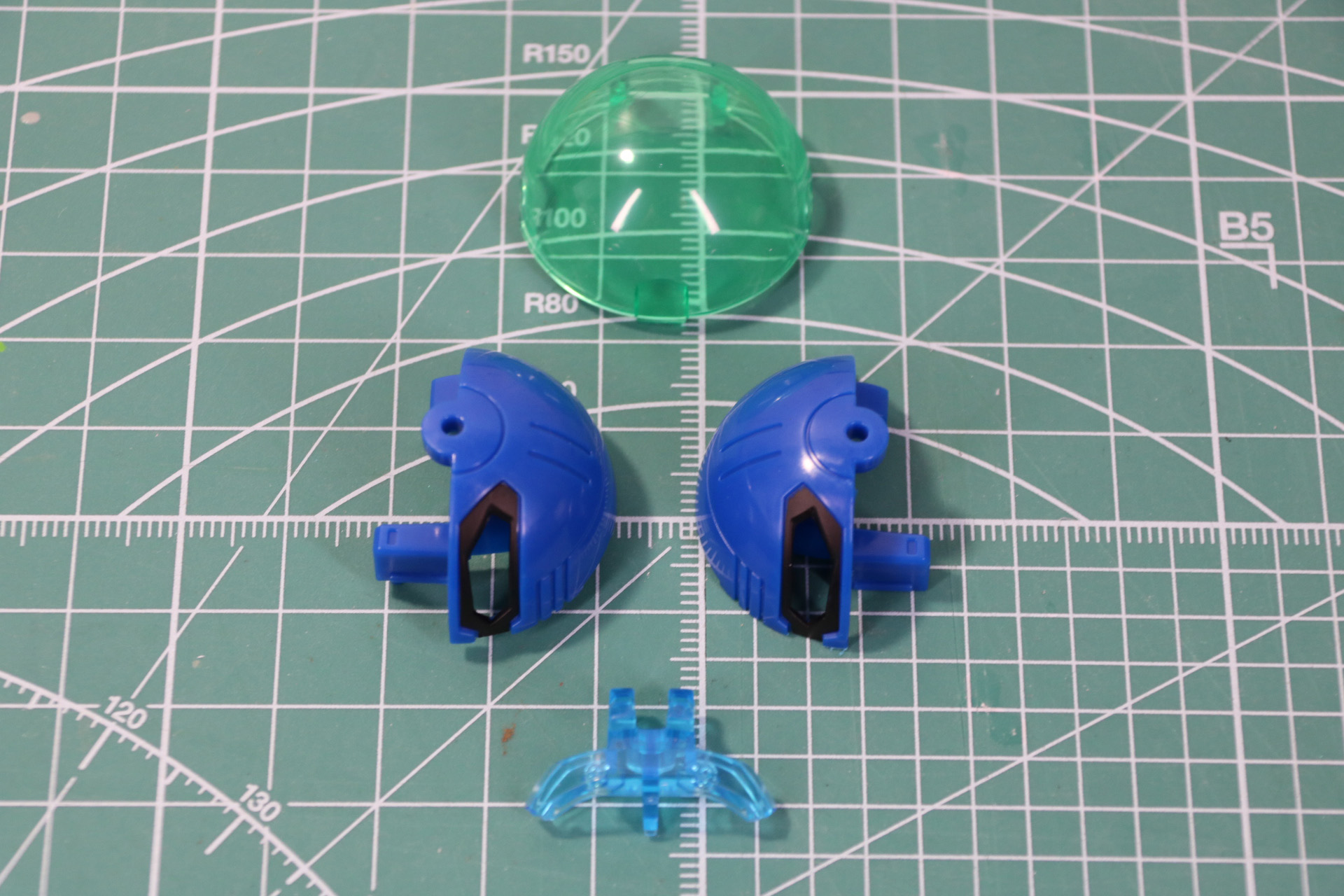 コックピットにシールを貼る