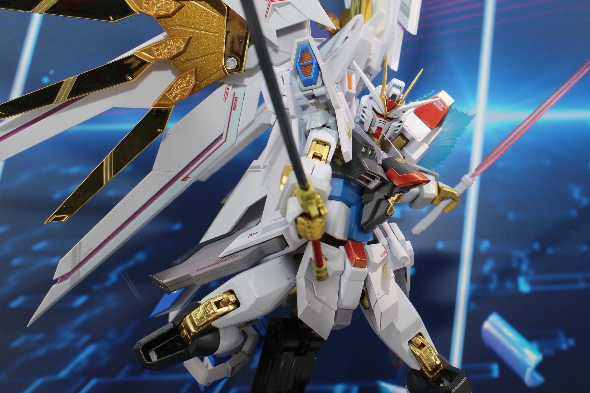 腹部ビーム砲の傷、切断されたレール砲などを各所にダメージを再現