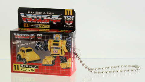 トランスフォーマー」の初期玩具パッケージがミニチュアガチャに