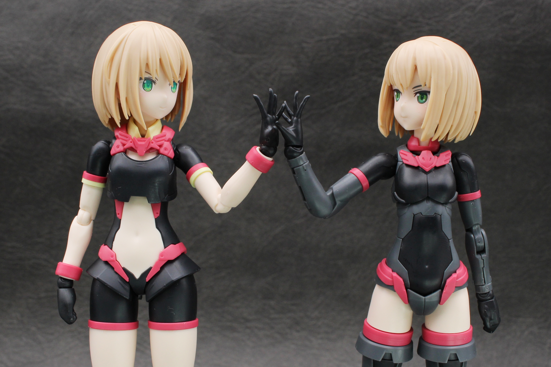 左がティアーシャ（ダリアウエア）、右は初代ティアーシャ