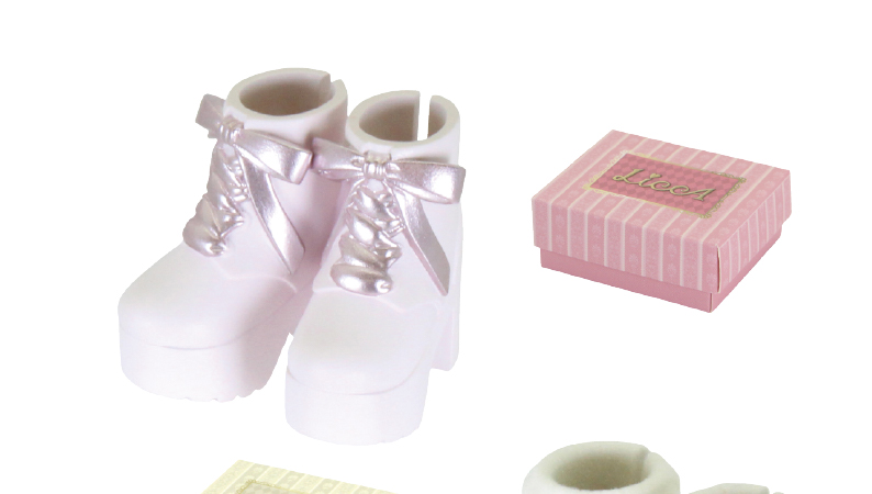ロマンティックリボンブーツ（ピンク）