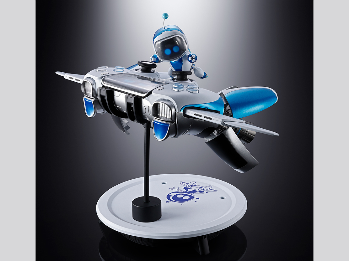 専用台座とジョイントパーツで飛行状態でのディスプレイが可能。