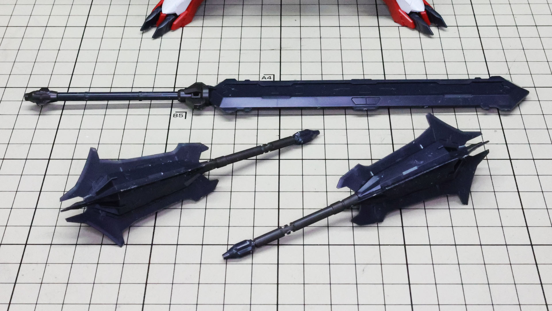 組み上がった両メイス