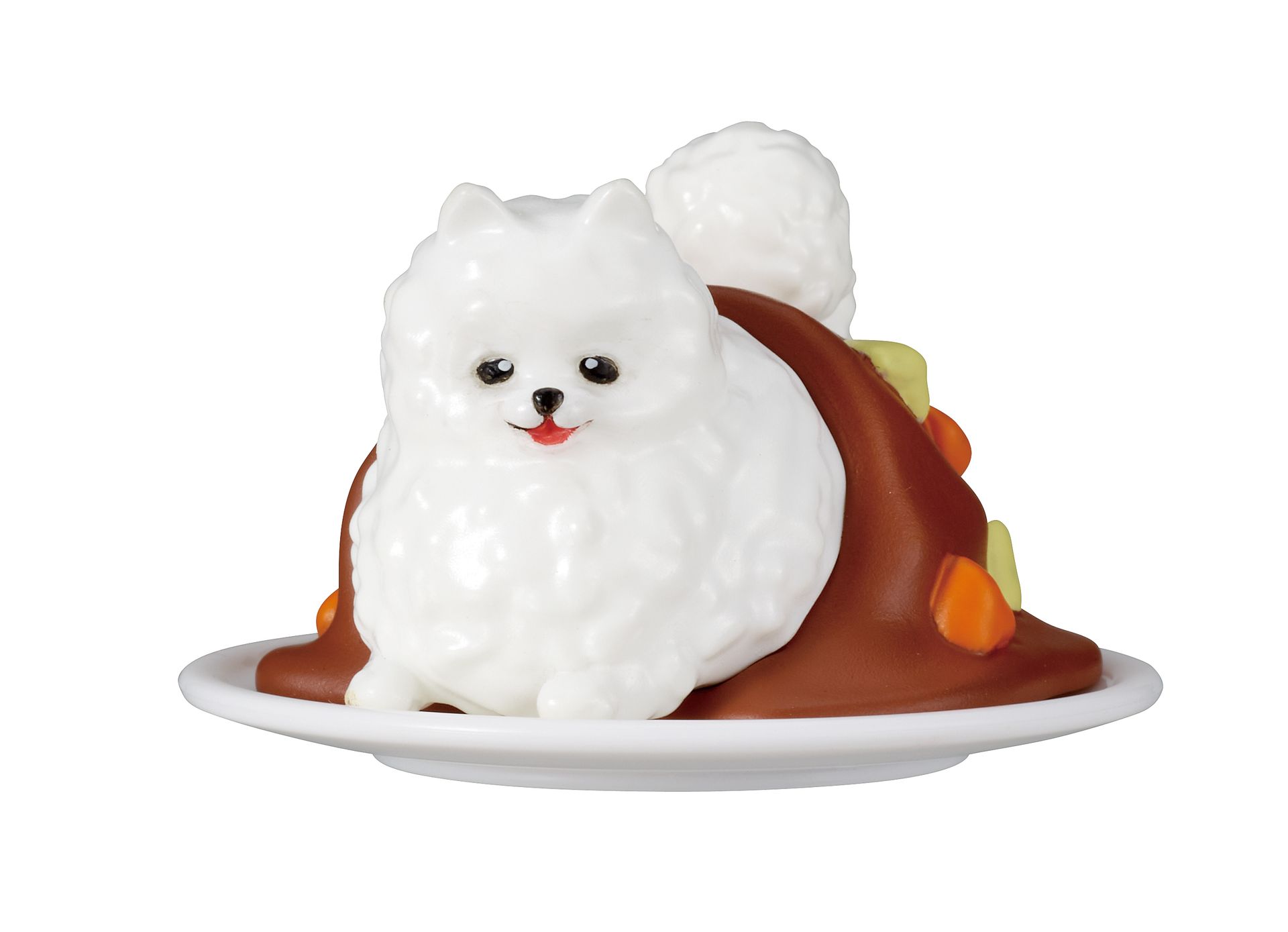 つやつやの粒の立った米にゴロゴロ具だくさん、甘めのルーが自慢のこめラニアン。シチューを食べていると嫉妬してすねてしまう