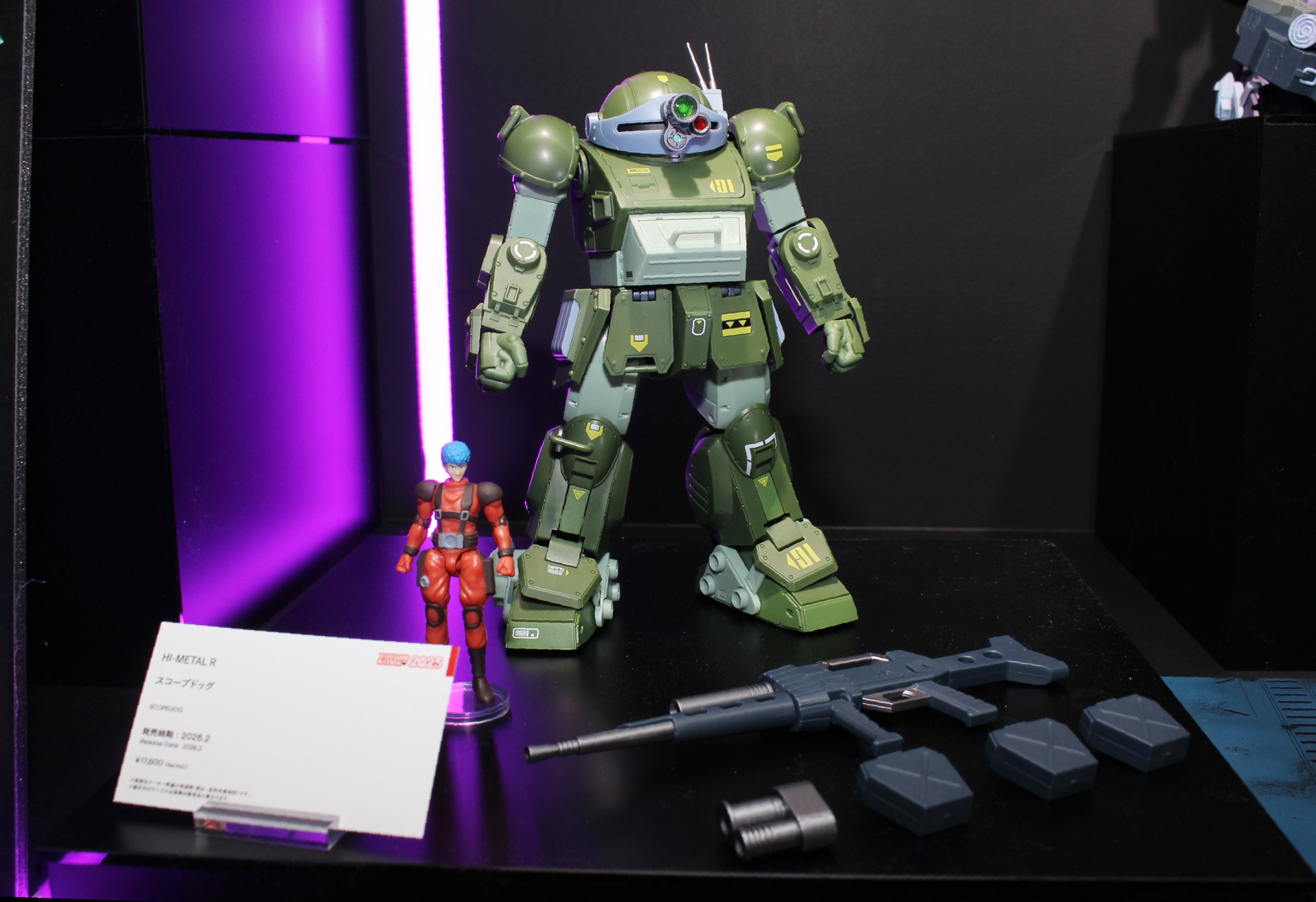 「HI-METAL R スコープドッグ」。2026年2月発売予定。価格は17,600円。「HI-METAL R スコープドッグ レッドショルダーカスタム」で再現できたノーマルのスコープドッグを一部仕様変更して一般発売する