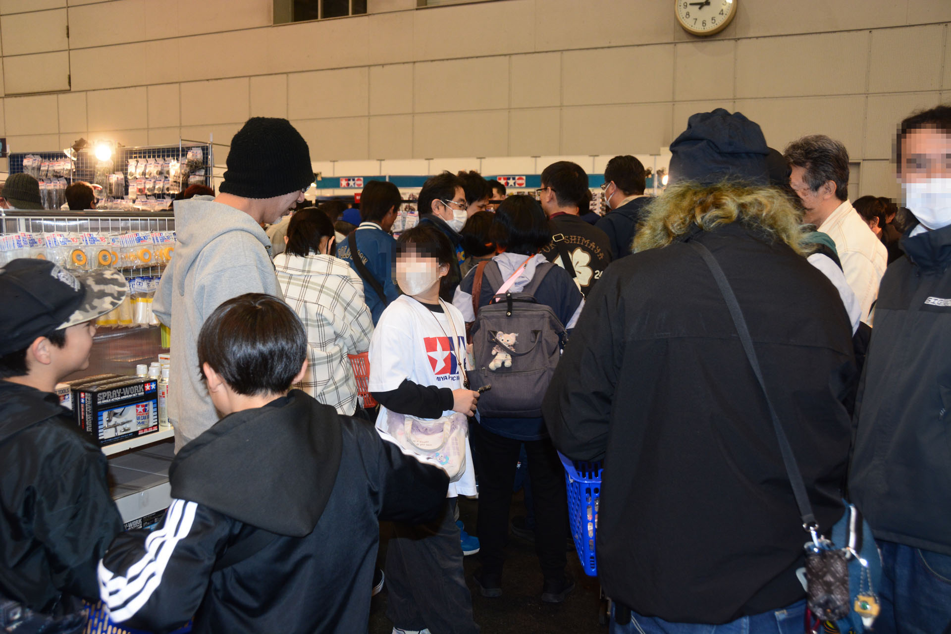 ミニ四駆コーナーは開場直後に大人気だった