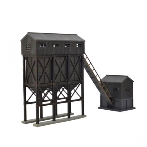 トミーテック「ジオコレ」より「給炭ホッパー2」、「給水塔・給炭台A3