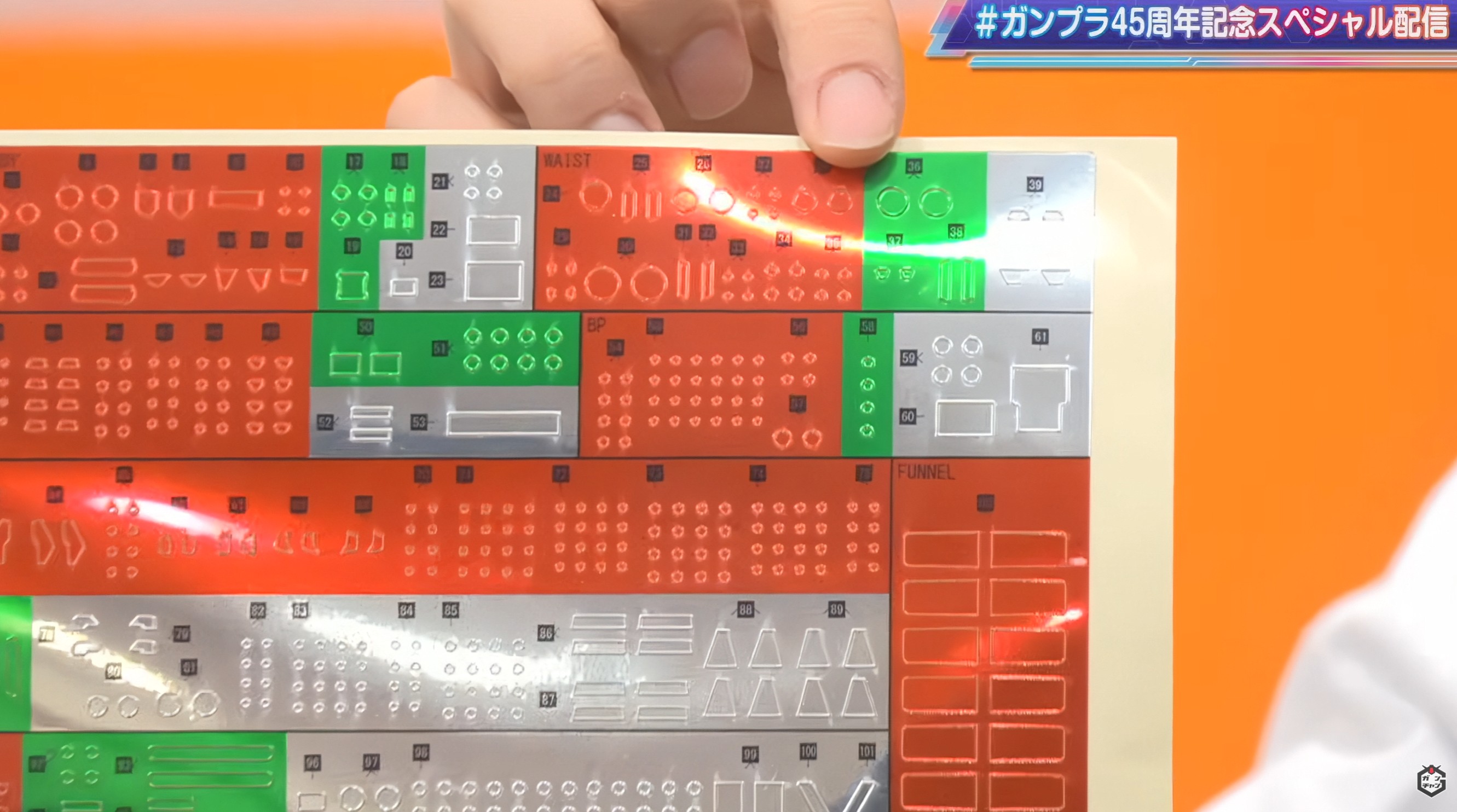 「リアリスティックデカール」の台紙