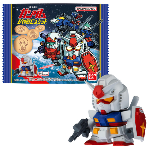ビスケットとミニキットがセットになった食玩「機動戦士ガンダム V作戦