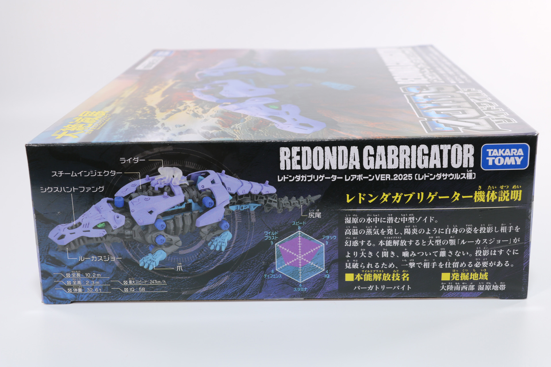 側面には機体解説が掲載