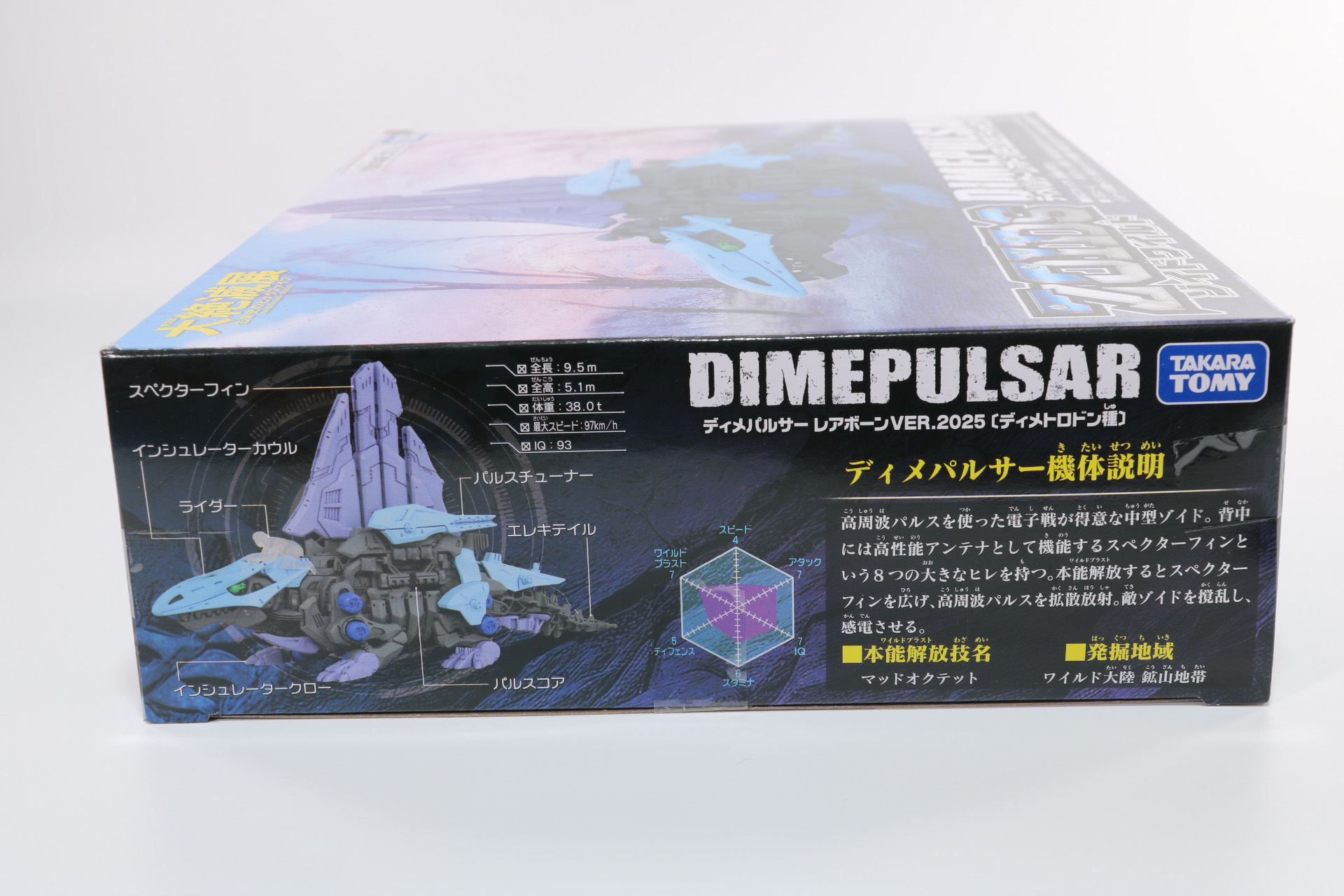 側面には機体解説が掲載