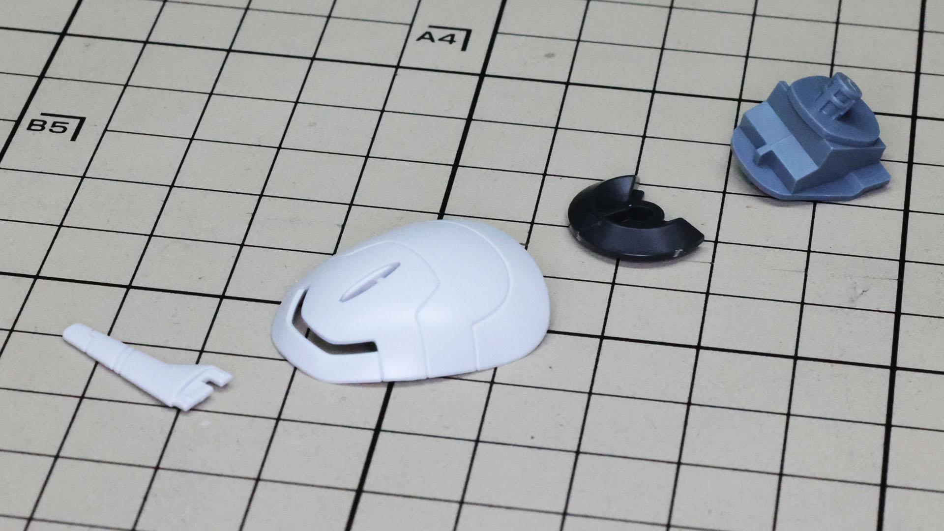 4パーツで構成される頭部パーツ群