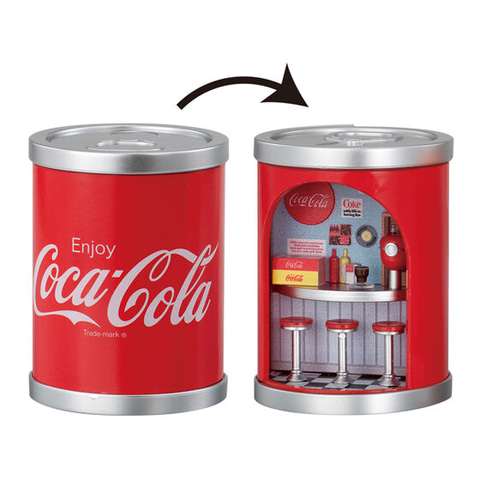 缶を回転させるとミニチュアのお店に！ ガシャポン「CAPSULE SHOP