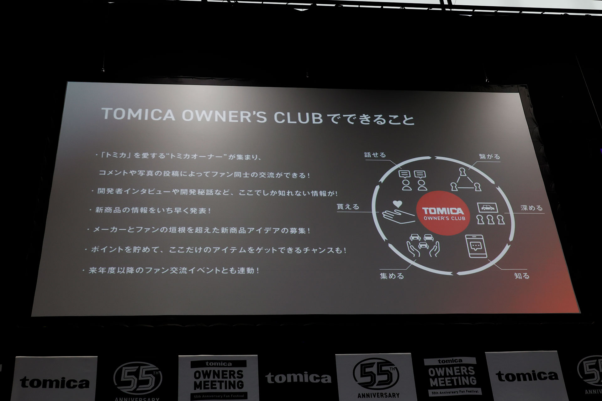 公式のコミュニティサイト「TOMICA OWNER‘S CLUB」も来年の夏にオープン