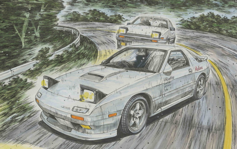 「1/24 頭文字Dシリーズ No.5 EX-1 サバンナRX－7 FC3S 後期型 高橋涼介 特別仕様(キャラクターアクリルスタンド付き)」イメージ