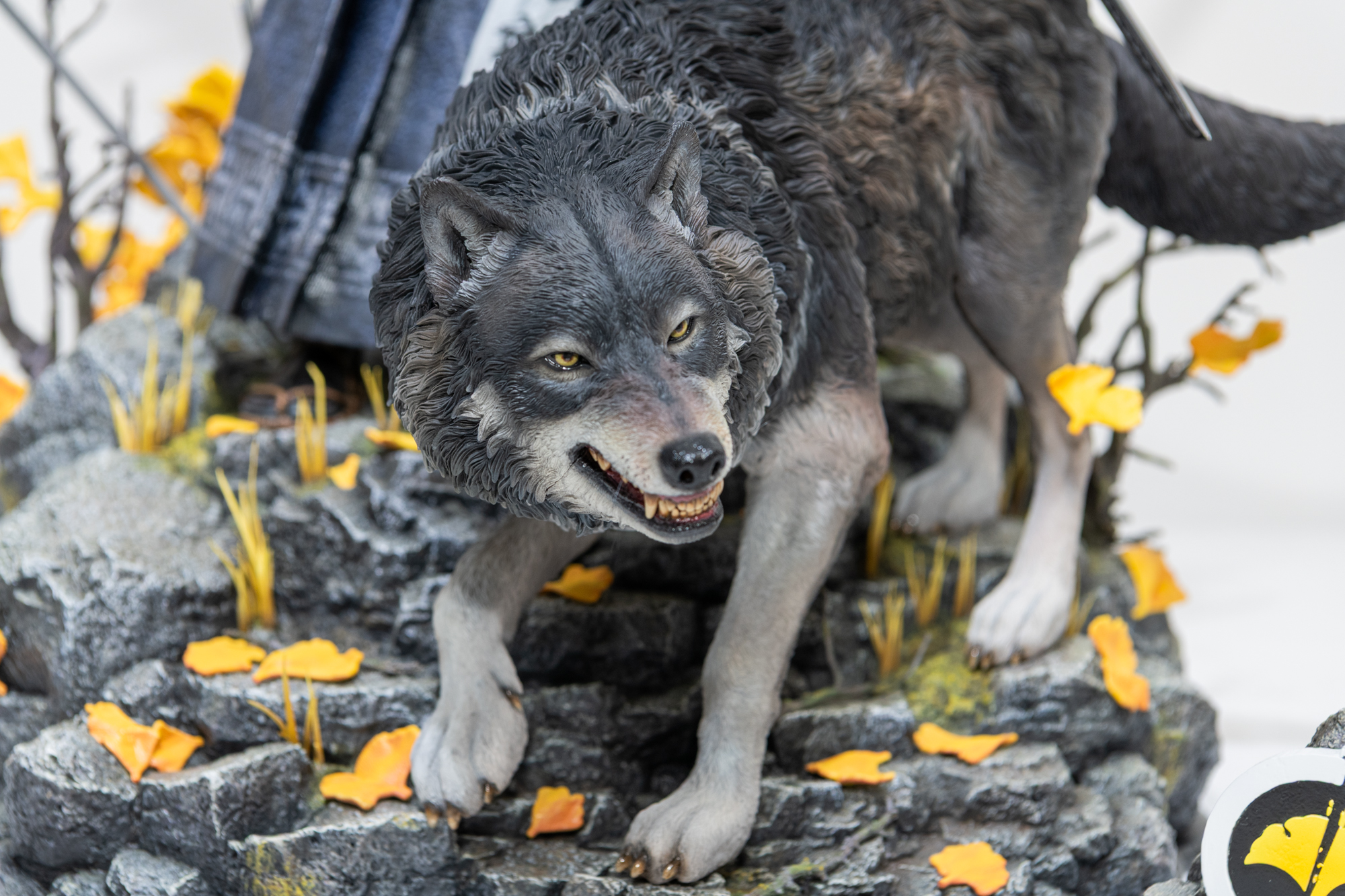 狼の太くたくましい手足も注目