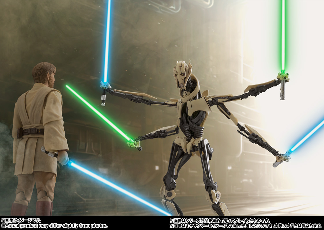 別売りの「S.H.Figuarts オビ＝ワン・ケノービ -Classic Ver.-（STAR WARS: Revenge of the Sith）」と並べて名シーンを再現できる