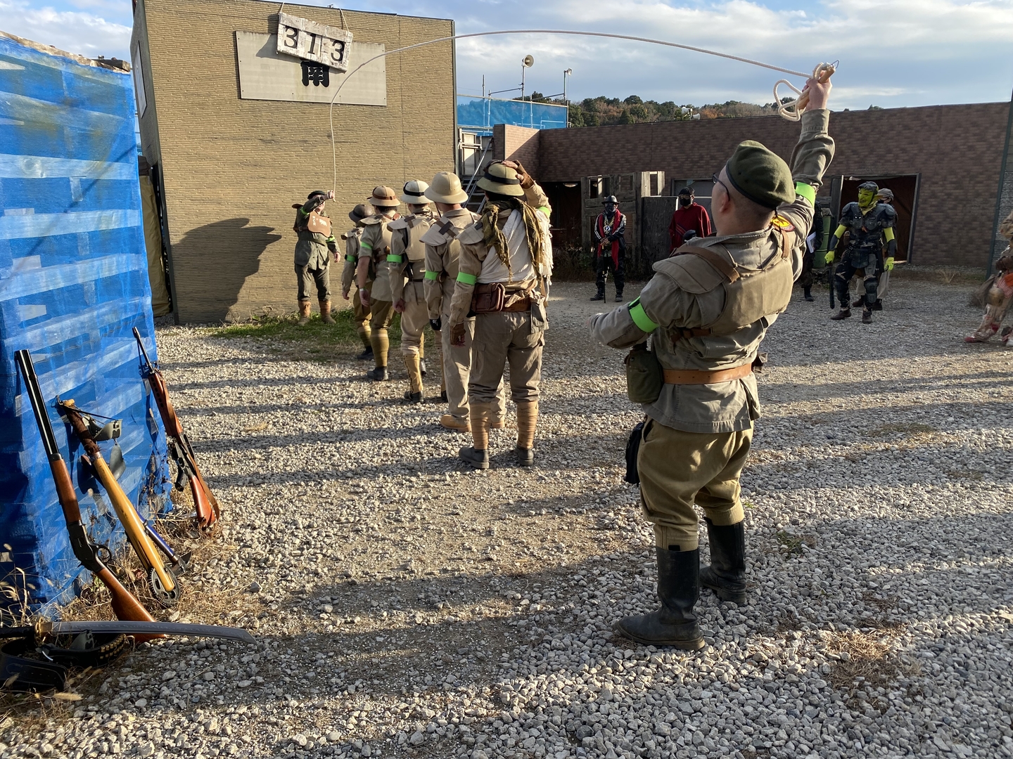 NCR兵による大縄跳び「地獄のデスロープ」