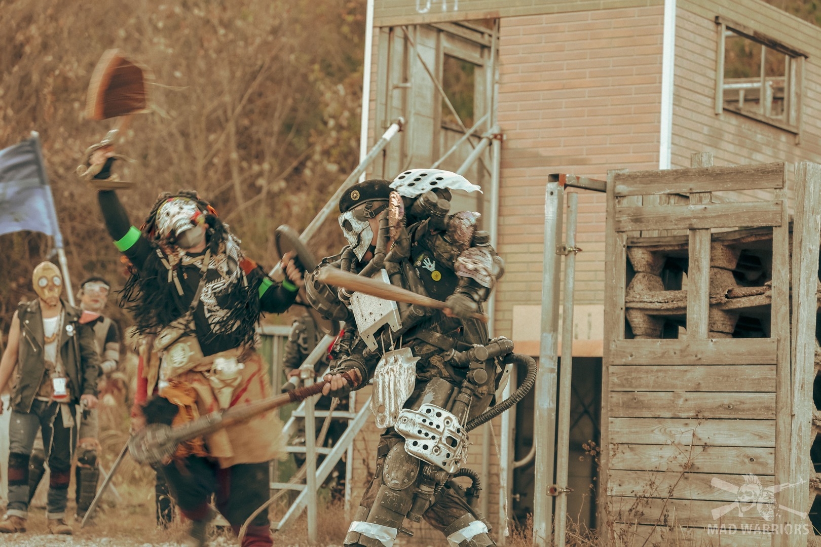 敵を蹴散らしていた