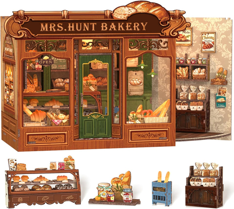 Amazonセール】ミニチュアドールハウスが作れる木製ブックヌックキット