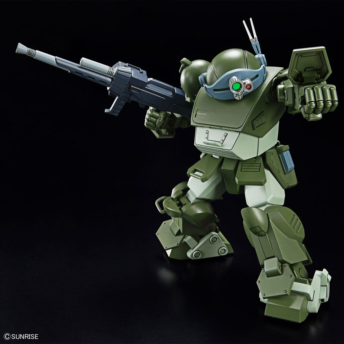 コクピットのオミットなど簡素化はされているものの、アームパンチや降着機構などのギミックは備えている。武装はヘビィマシンガンのみ