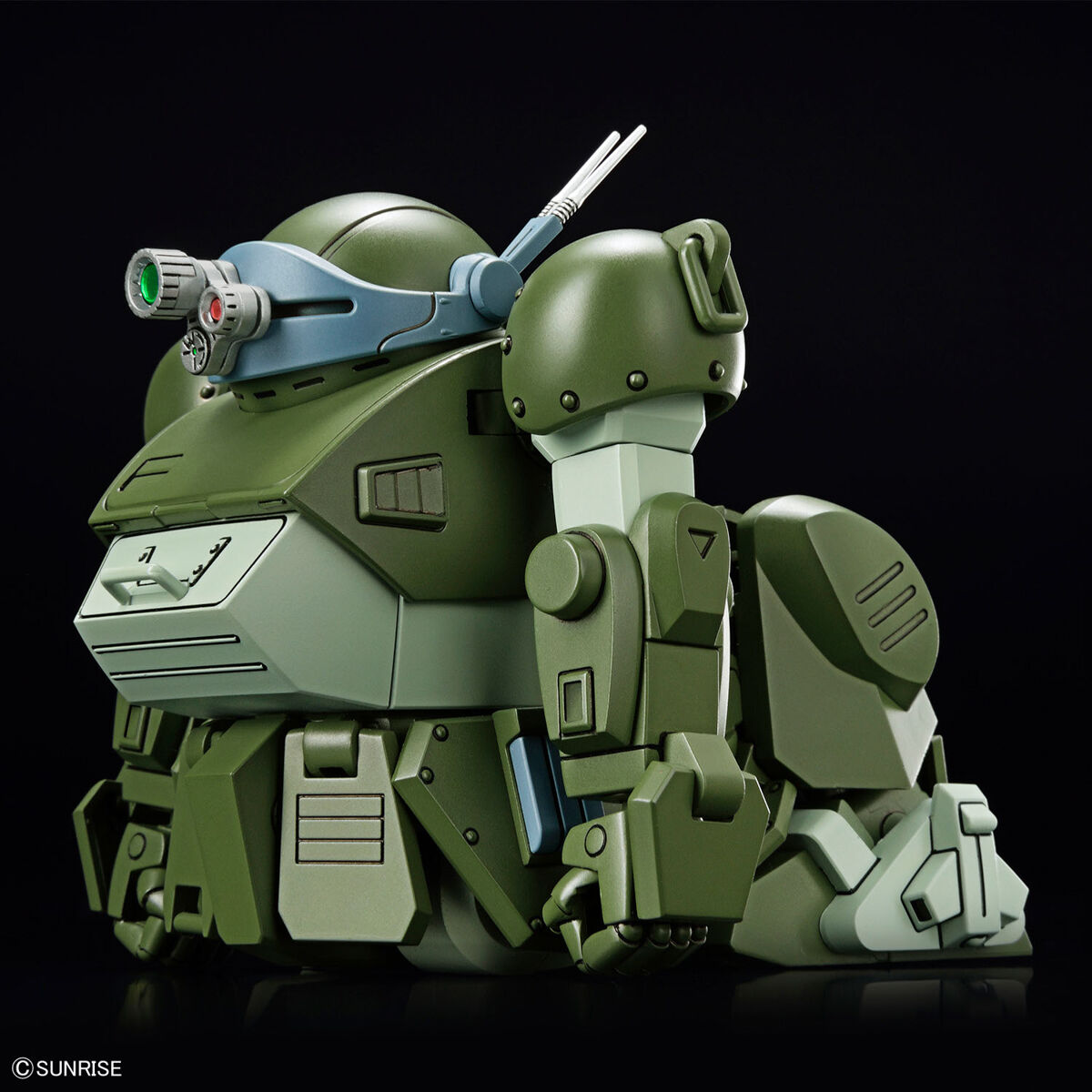 コクピットのオミットなど簡素化はされているものの、アームパンチや降着機構などのギミックは備えている。武装はヘビィマシンガンのみ