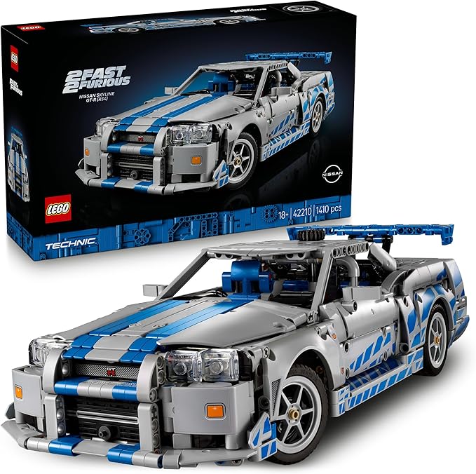 映画「ワイルド・スピードX2」に登場する日産スカイラインGT-R (R34)を再現した「ワイルド・スピードX2 日産スカイラインGT-R (R34)」（42210）