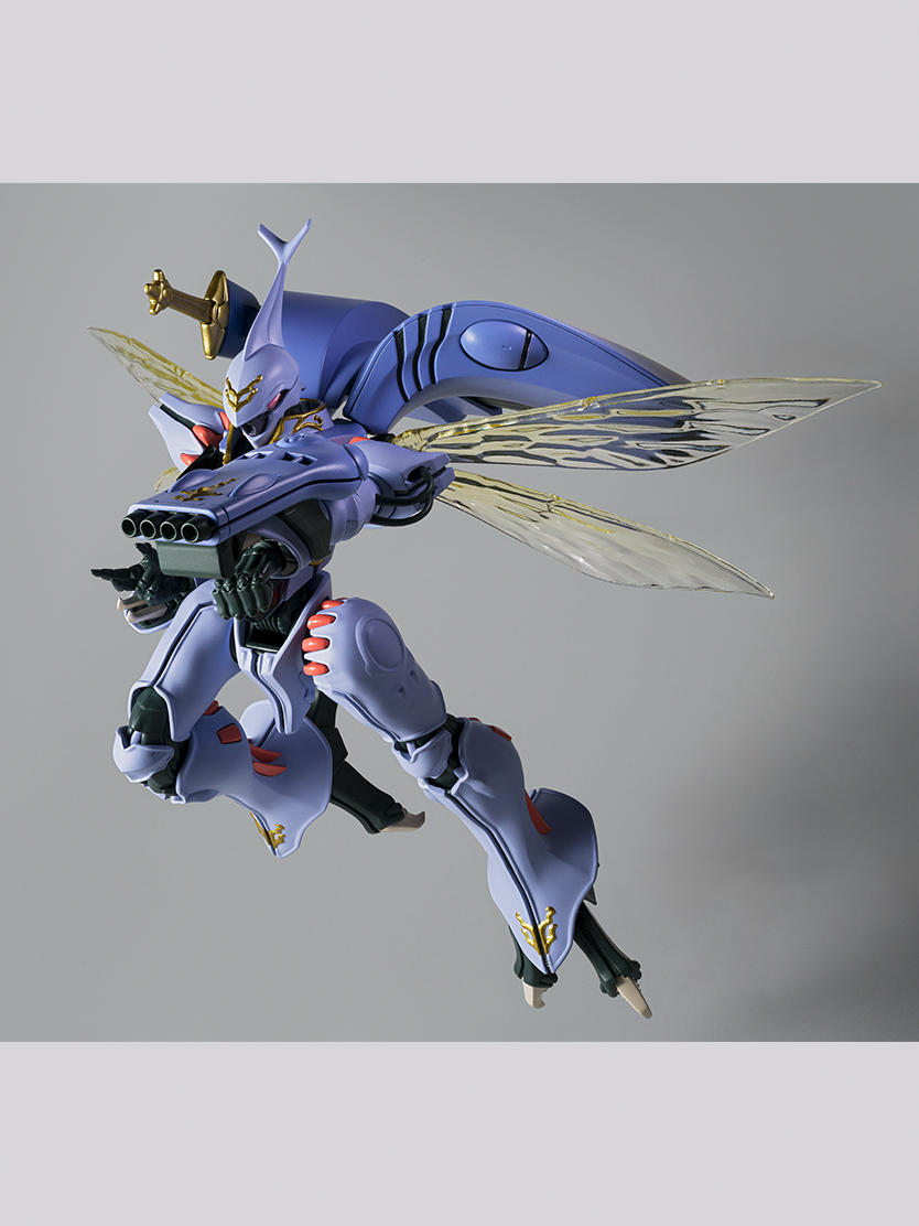 「ダンバイン」の基本武装であるオーラショットが、情報量の上がった完全新規造形で付属。